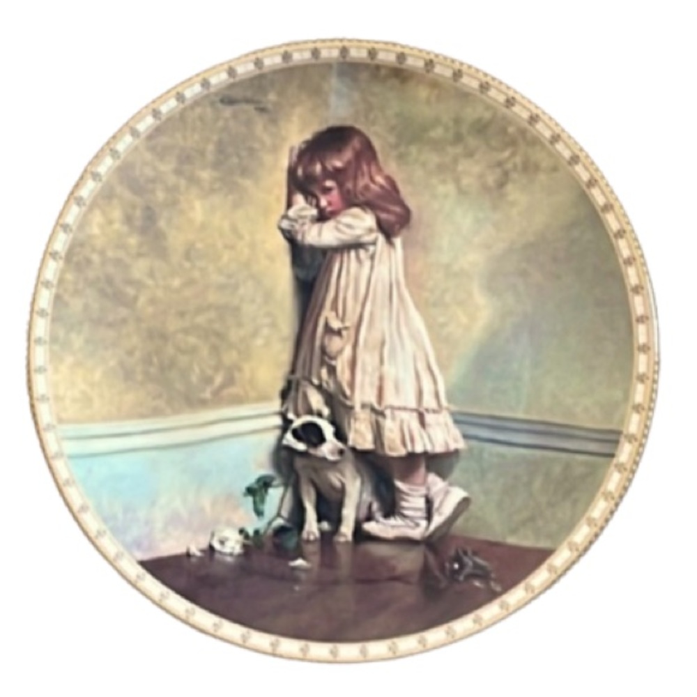 ROYAL DOULTON THE ORIGINAL “IN DISGRACE”’ COLLECTOR PLATE CHARLES BURTON BARBER